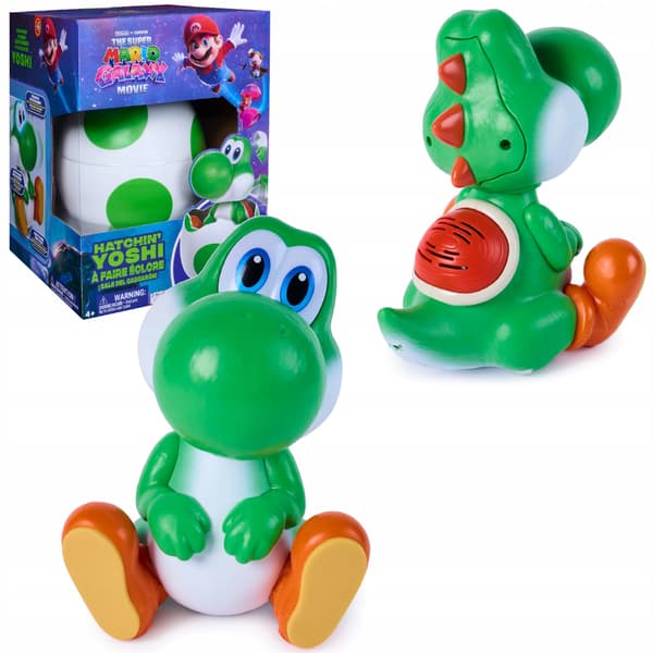 SUPER MARIO INTERACTIVE YOSHI FIGURINE IN A GALAXY FILM HATCHING EGG