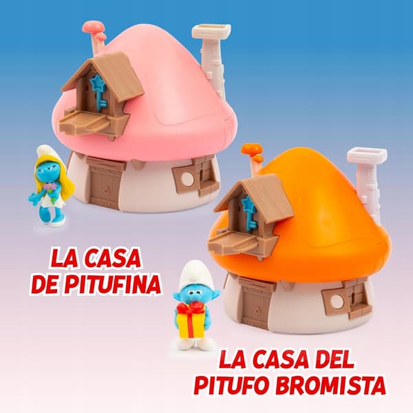 Smurfette’s pink playhouse with a figurine