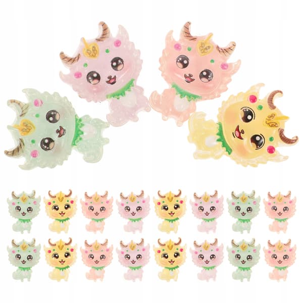 25 resin dragons for decorating mobile phone cases