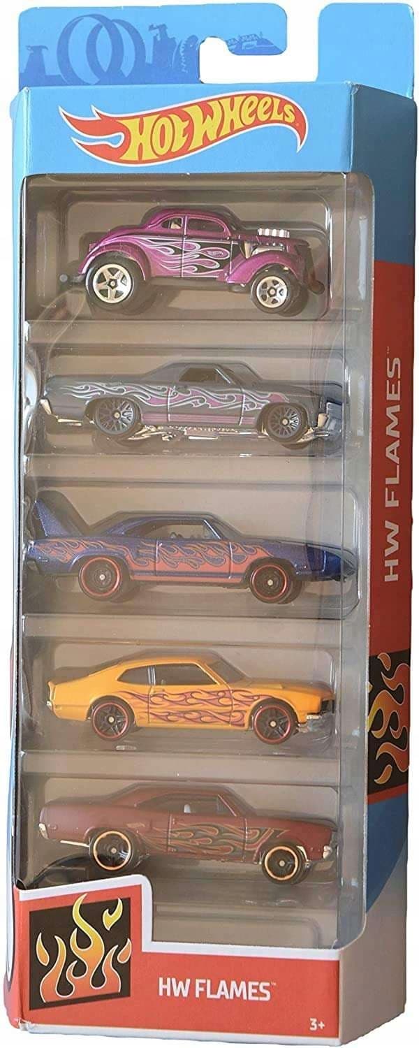 HOT WHEELS 5-pack limited edition HW FLAMES set
