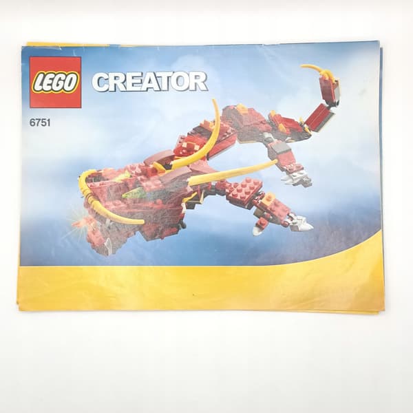 LEGO Creator 3-in-1 6751 Chinese Mech Dragon – incomplete