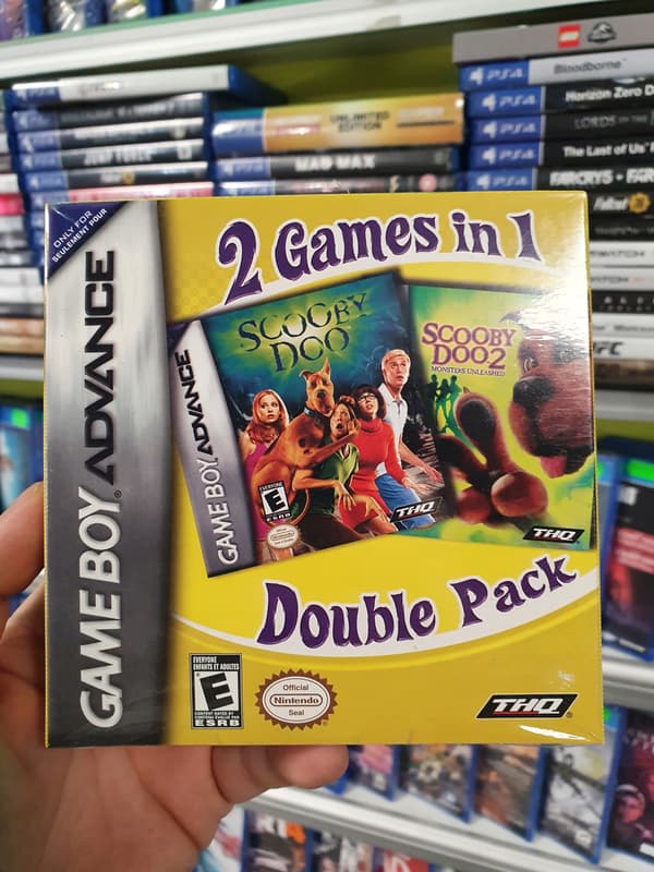 SCOOBY DOO + SCOOBY DOO 2 DOUBLE PACK GBA GAMEBOY GAME BOY ADVANCE