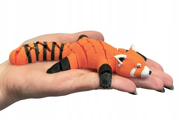 Red Panda 3D – segmented, movable, flexible figurine, toy