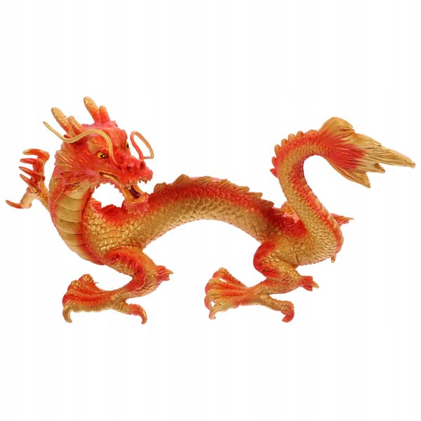 PLASTIC CHINESE DRAGON FIGURINE FOR INTERIOR DECORATION