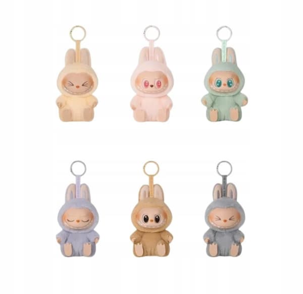 POP MART The Monsters Labubu plush keyring, 15 cm