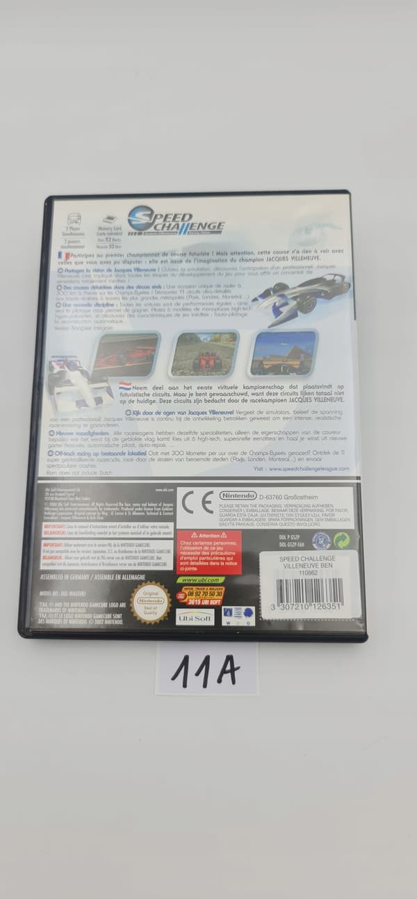 NINTENDO GAMECUBE SPEED CHALLENGE: JACQUES VILLENEUVE’S RACING VISION