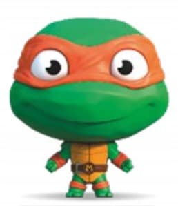 TMNT Michelangelo Elastikorps Figurine, 10 cm