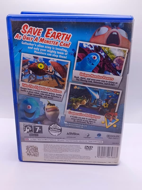 MONSTERS VS ALIENS GAME FOR THE PS2