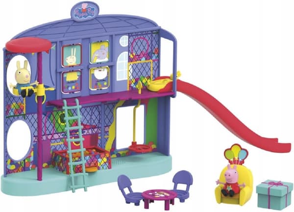 Peppa Pig toy set featuring Peppa Pig and Rebecca Rabbit figures