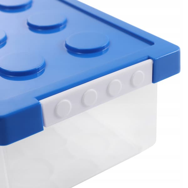 4 × 9L CHILDREN’S BLOCK STORAGE CONTAINERS × 4 × STACKABLE TOY ORGANISER