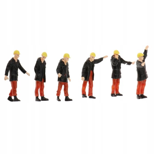 6 pieces, 1/50 scale, black