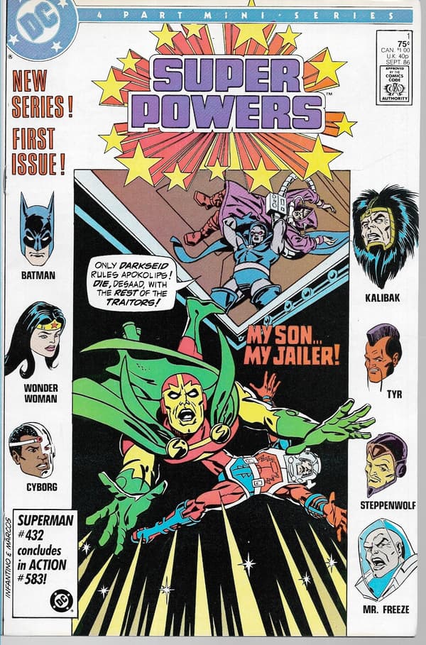 DC Super Powers Comics 1–4/1986 (in English) – Complete Set