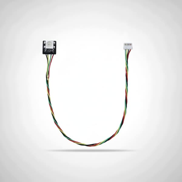 LED light panel with a PCB-compatible plug-in cable for model-making