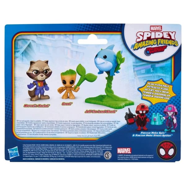 Disney Rocket, Groot and Jeff the Shark Figures 3-Pack – Spidey Hasbro G3045
