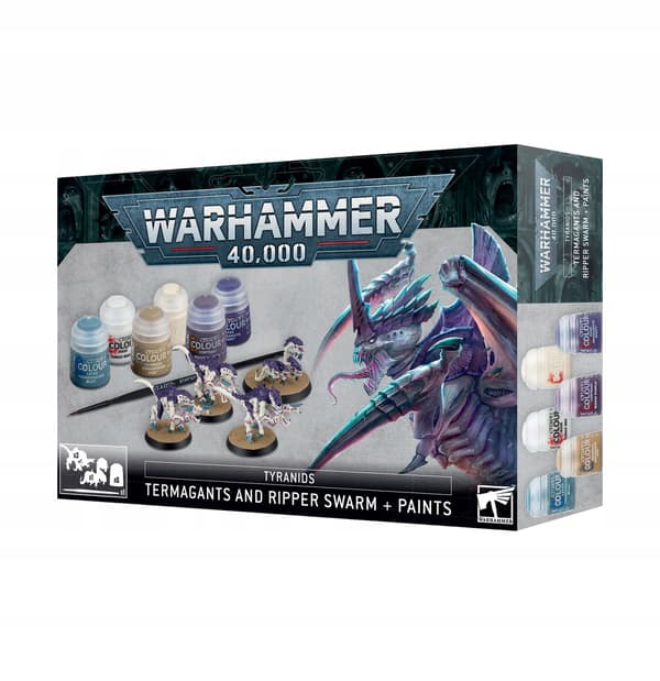 Warhammer 40k – Tyranider – Termagants + Ripper Swarm + maling