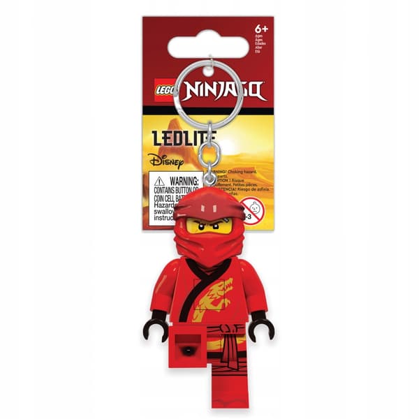 LEGO NINJAGO KAI FIGURINE KEYRING TORCH KEYRING + GIFT BAG