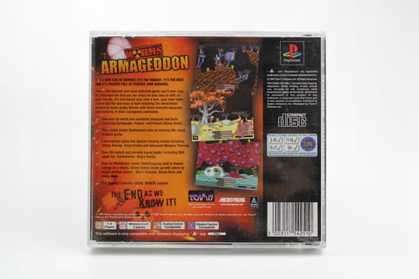 WORMS ARMAGEDDON PlayStation (PSX) boxed version