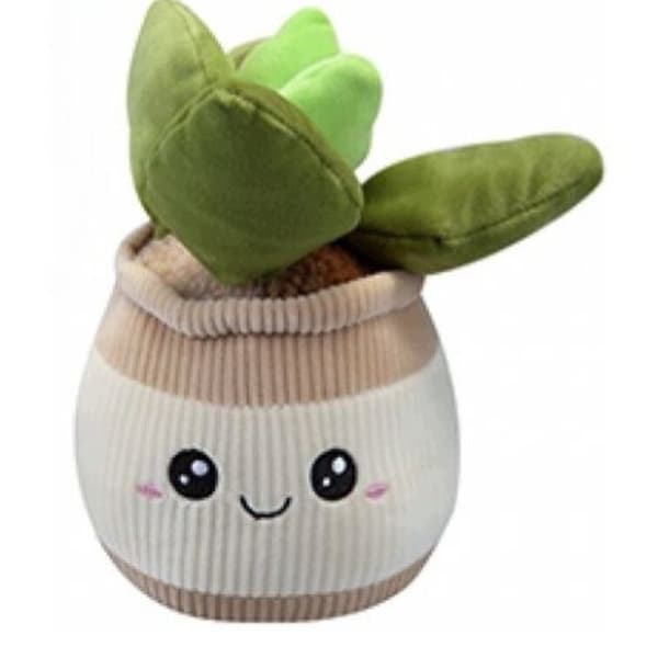 Plush flower in a pot, 20 cm