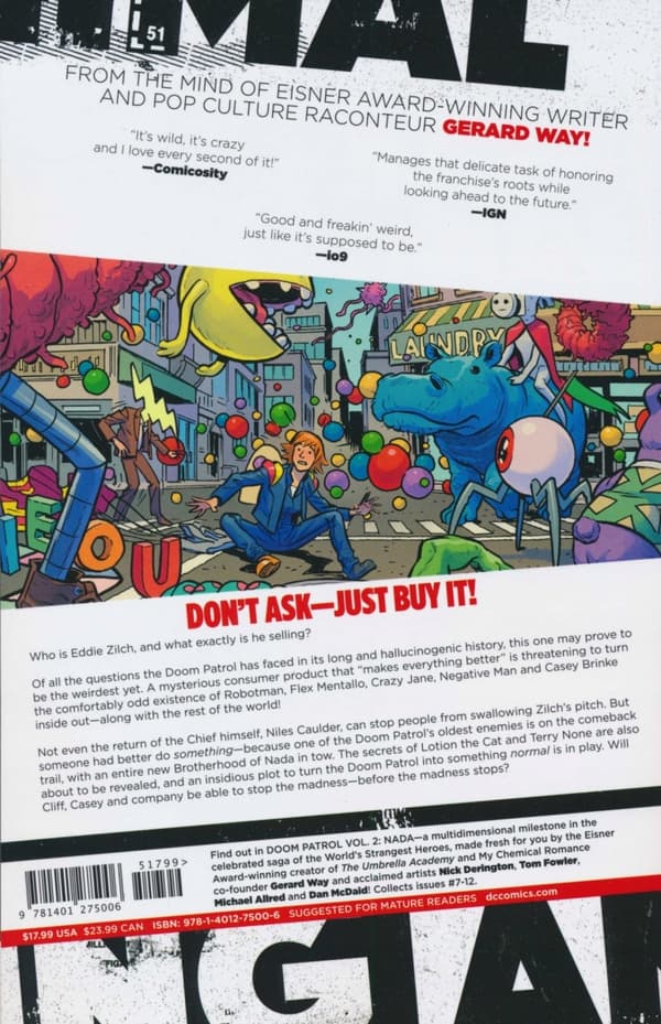 Doom Patrol Vol. 2 by Way Gerard and Nick Derington