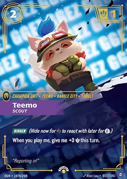 Riftbound OGNX Teemo, Scout