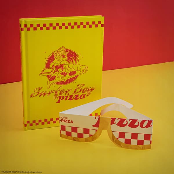 Surfer Boy Pizza Notebook, Stranger Things