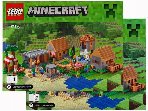 LEGO INSTRUCTIONS WITHOUT BRICKS!!! Minecraft – The Village 21128, 2016.