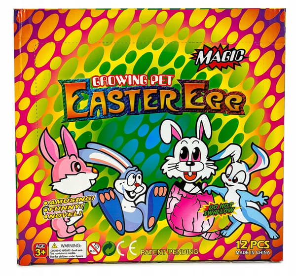 GROWING BUNNY FIGURINE HATCHING FROM AN EGG – EASTER GIFT FOR CHILDREN – TOY
