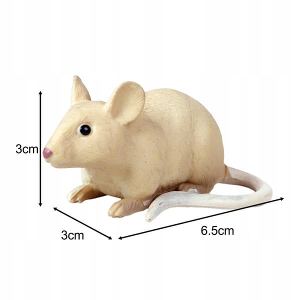 Realistic mouse model Sculptures Collectables Educational mice A-style toy