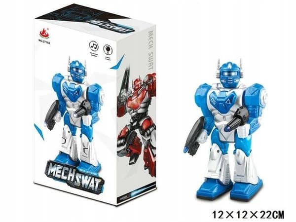 Interactive robot for boys: it walks, lights up and makes sounds