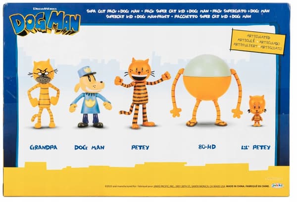DOG MAN FIGURES SET – 5-PACK, 6.3 CM, JAKKS PACIFIC MULTIPACK