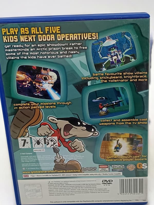 CODENAME KIDS NEXT DOOR OPERATION VIDEOGAME PlayStation 2 (PS2) boxed
