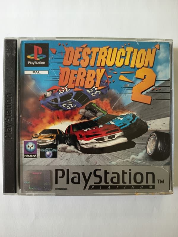 Destruction Derby 2 Platinum PlayStation (PSX) 3XA complete set