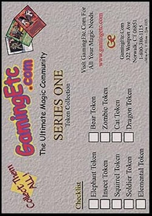 Magic: The Gathering GamingEtc Tokens Series 1 Checklist