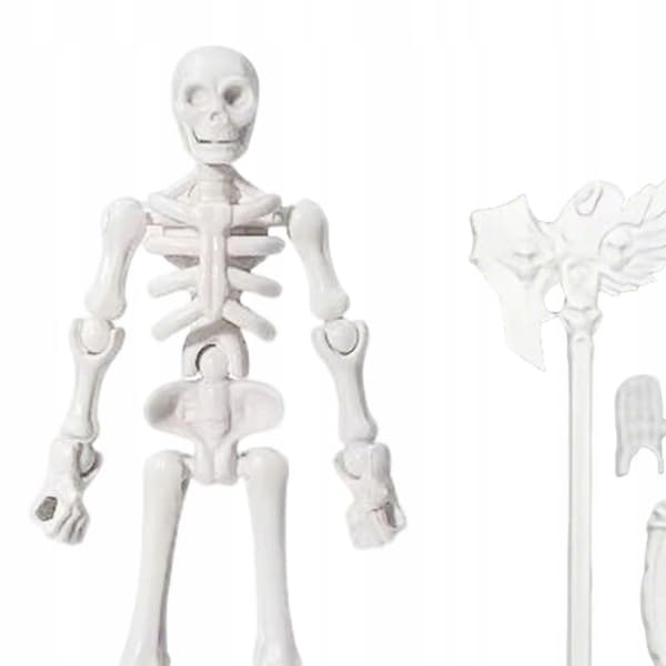 5-inch Halloween Decor: Poseable Skeleton – Versatile and Lightweight, Style A