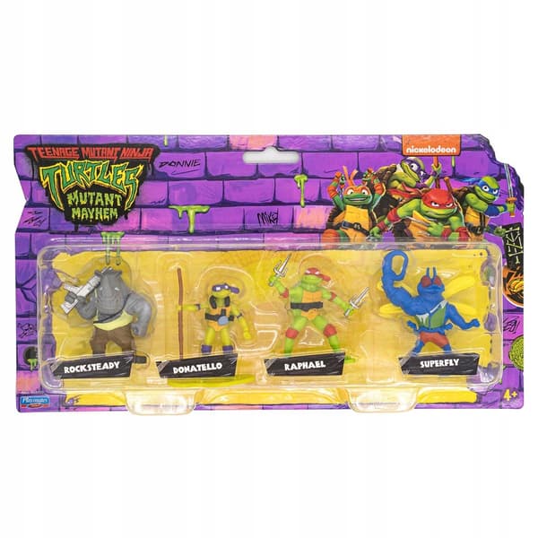 NINJA TURTLES: MUTANT MAYHEM 4-PACK X COLLECTIBLE FIGURE