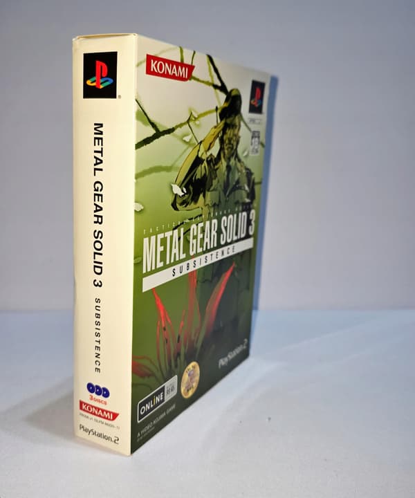 METAL GEAR SOLID 3 SUBSISTENCE PS2 NTSC – BOX ONLY – NO GAME DISCS!