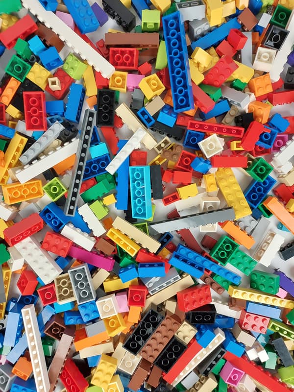 LEGO BRICK MIX – Colourful Building Bricks. Sorted, Genuine 0.5kg