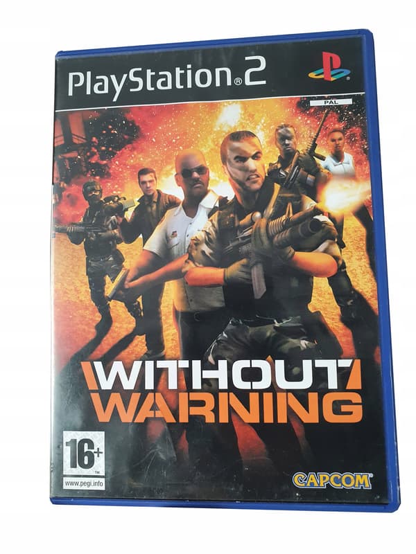 WITHOUT WARNING PS2 SET OF 3xA, CONDITION: VERY GOOD+