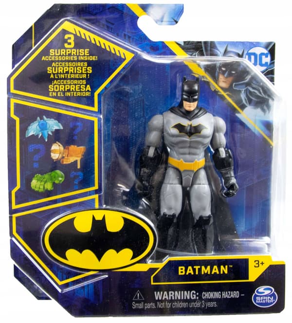 BATMAN FIGURINE + 3 SURPRISE ACCESSORIES 11 CM