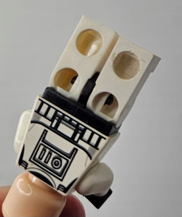 Lego Star Wars minifigure sw0223 Clone Trooper (Phase 1) – Black Visor DEFECT /