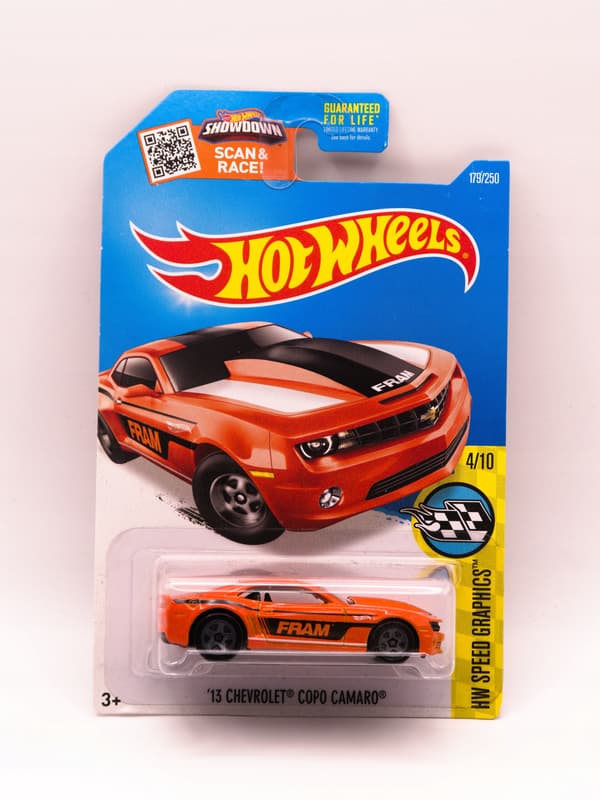 HOT WHEELS '13 Chevrolet Copo Camaro Orange