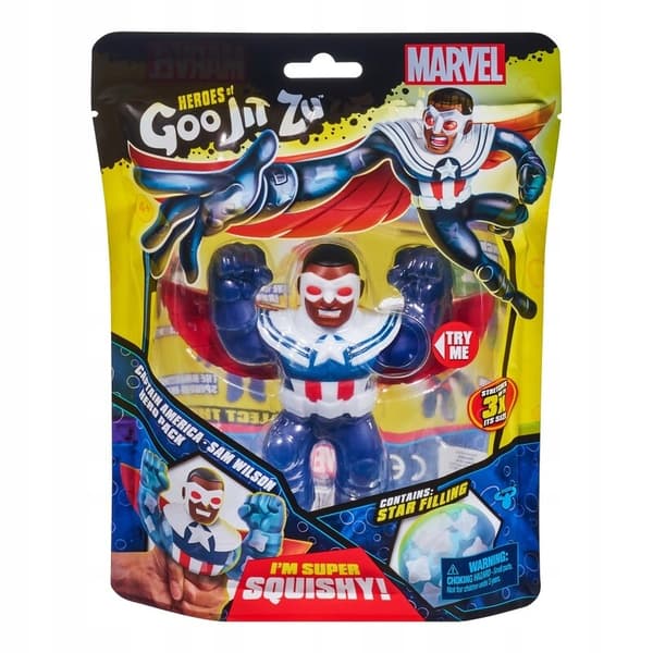 GOO JIT CAPTAIN AMERICA STRETCHABLE FIGURINE