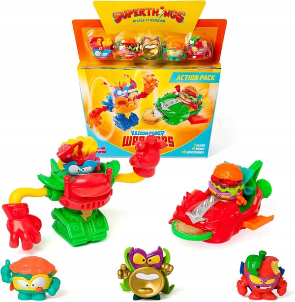 Superthings Warriors Action Pack: SLIDER ROBOT SET & FIGURES by MagicBox