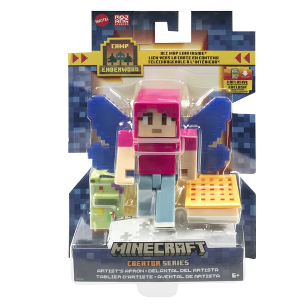 Mattel Minecraft Creator Artists Apron Figurine