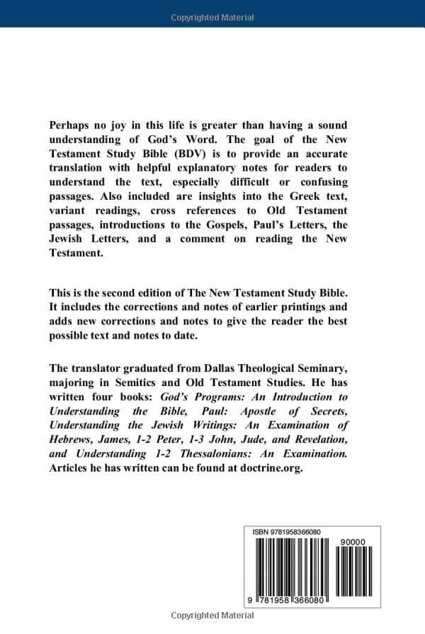 Samdahl, Don *The New Testament: Study Bible*