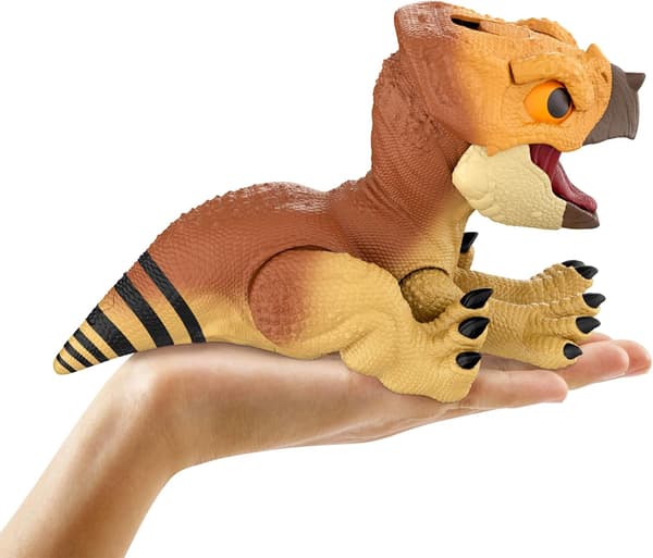 INTERACTIVE AQUILOPS DINOSAUR FIGURINE WITH MOVEMENTS AND SOUNDS