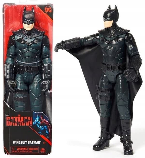 Spin Master DC Comics Batman action figure in a wingsuit, 30 cm