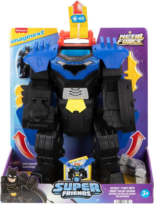 FISHER PRICE IMAGINEXT BATMAN robot – large figure, 36 cm, interactive toy