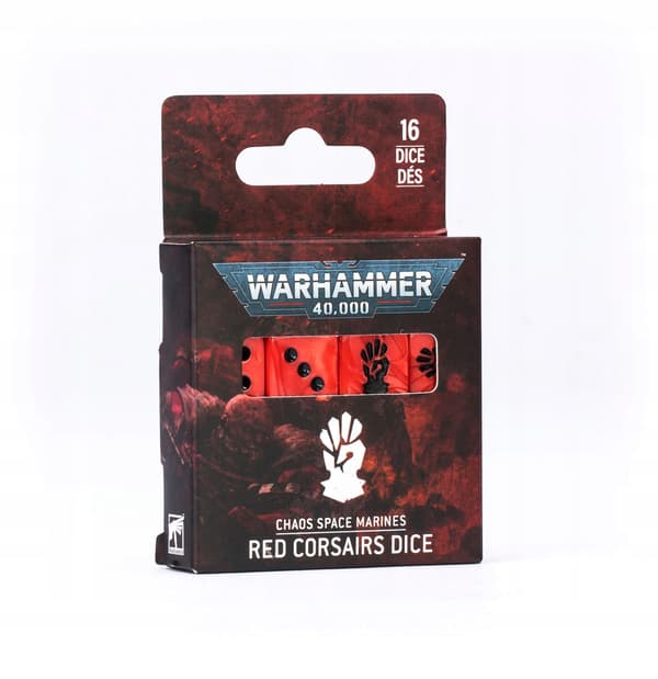 WARHAMMER 40K – CHAOS SPACE MARINES RED CORSAIRS DICE