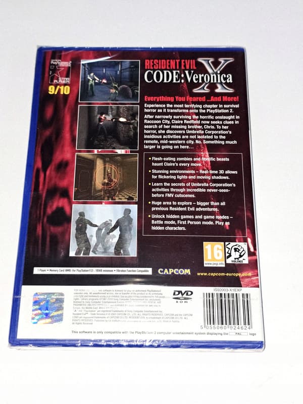 RESIDENT EVIL CODE VERONICA – NEW WRAP !!! PS2 3XA